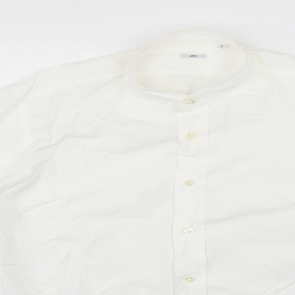MCR Mens White    Dress Shirt Size 43