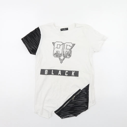 BAD BOY Boys White   Basic T-Shirt Size 11 Years
