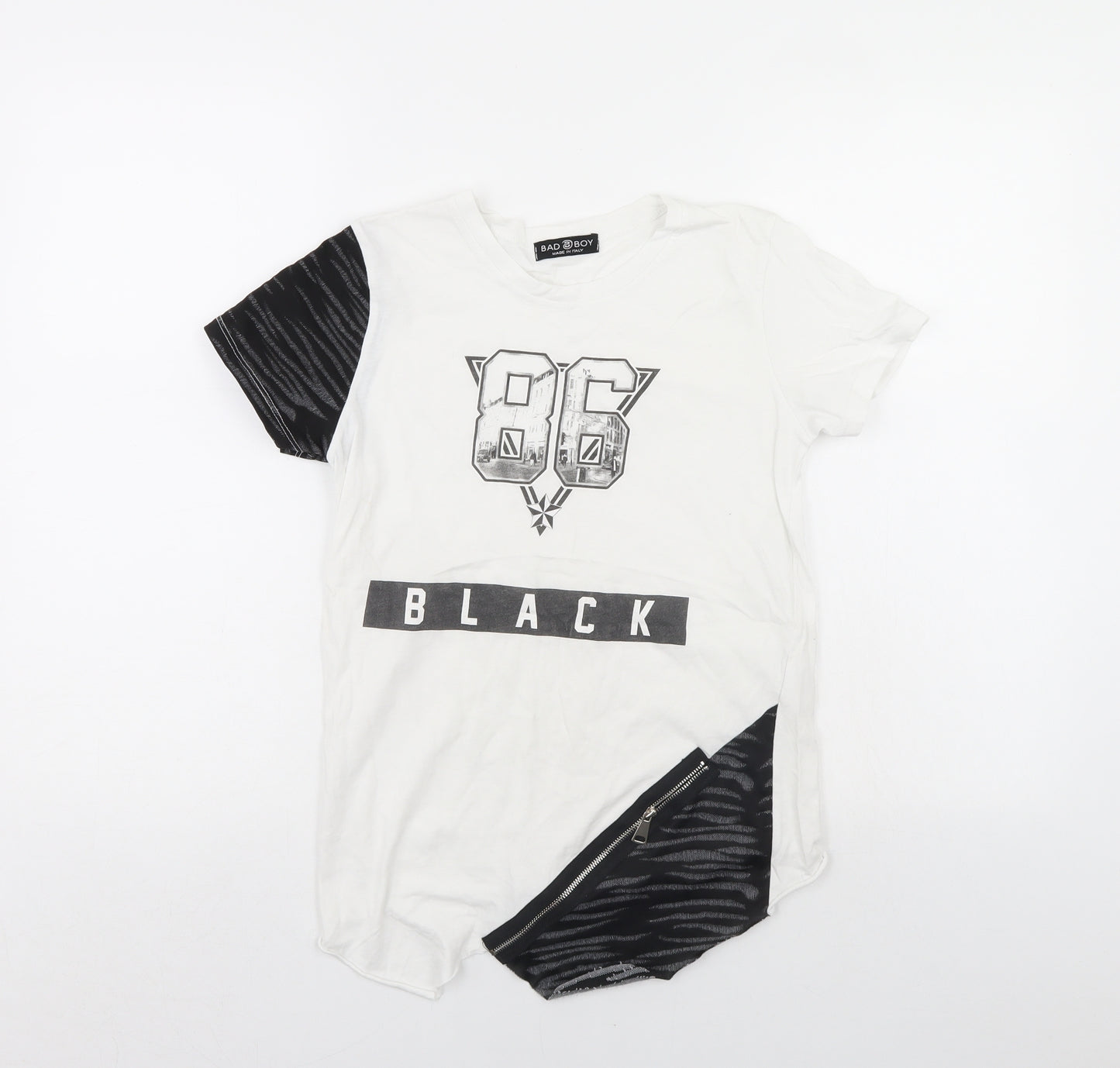 BAD BOY Boys White   Basic T-Shirt Size 11 Years