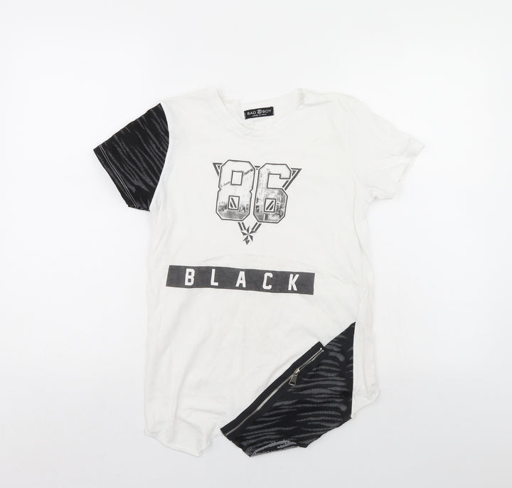 BAD BOY Boys White   Basic T-Shirt Size 11 Years