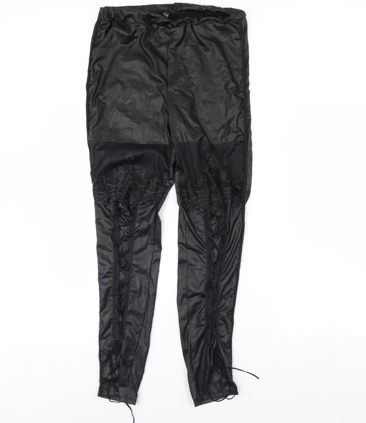Ann Summers Womens Black   Capri Leggings Size 14 L29 in