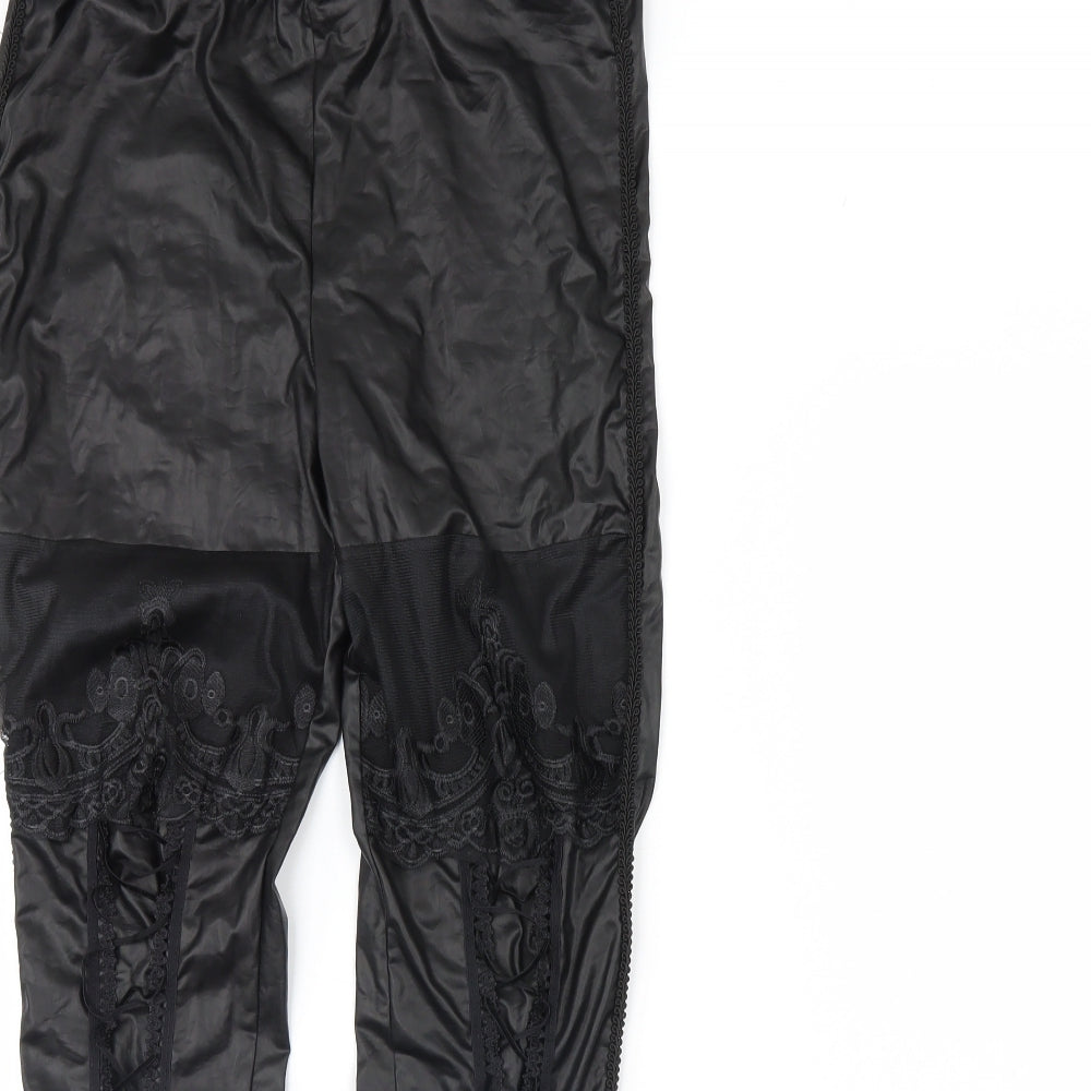 Ann Summers Womens Black   Capri Leggings Size 14 L29 in