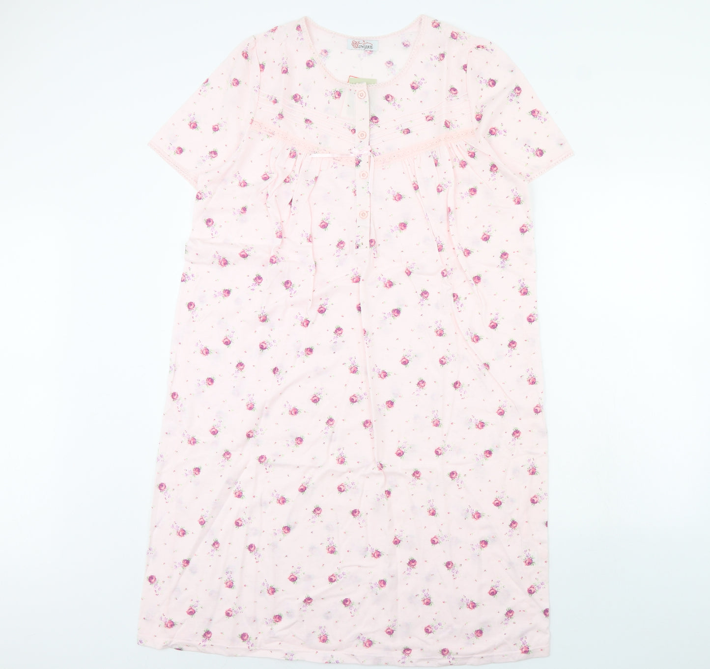 Lingerie Womens Pink Floral  Cami Dress Size M
