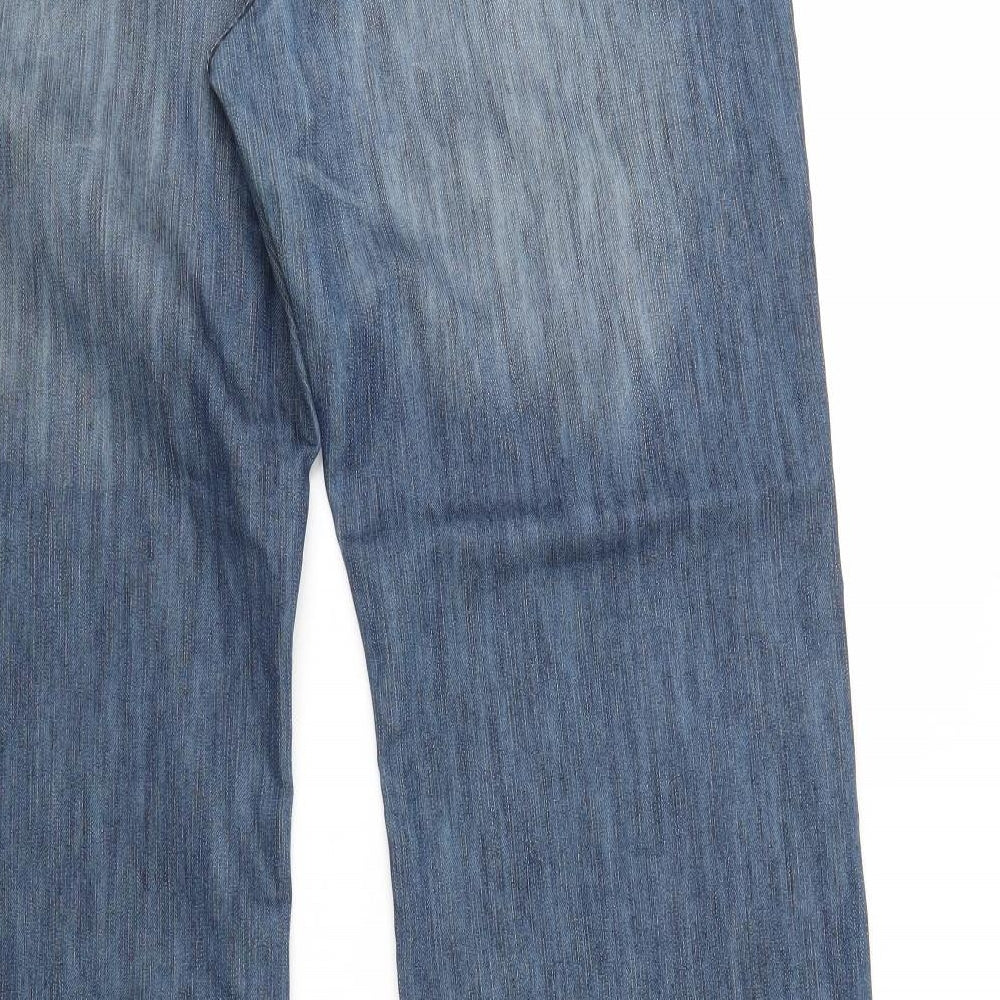 NEXT Womens Blue  Denim Straight Jeans Size 16 L34 in