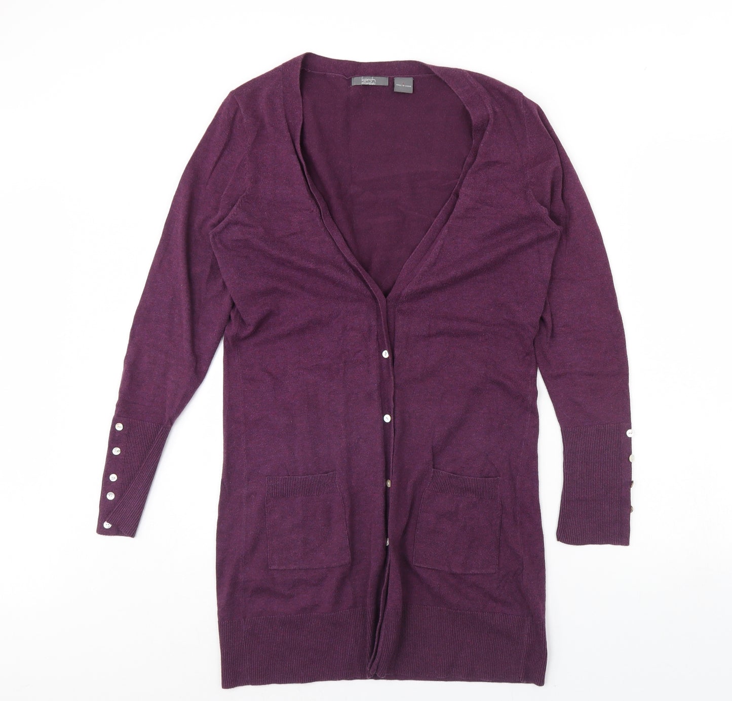 Kersh Womens Purple   Cardigan Jumper Size L