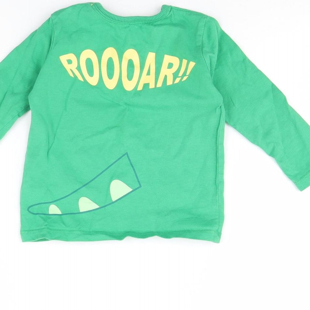 George Baby Green   Pullover Jumper Size 12-18 Months  - Crocodile