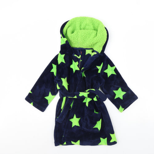 Nutmeg Boys Blue Solid   Gown Size 4 Years  - Dinosaur