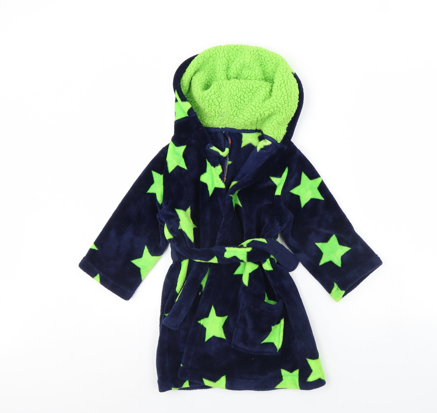 Nutmeg Boys Blue Solid   Gown Size 4 Years  - Dinosaur