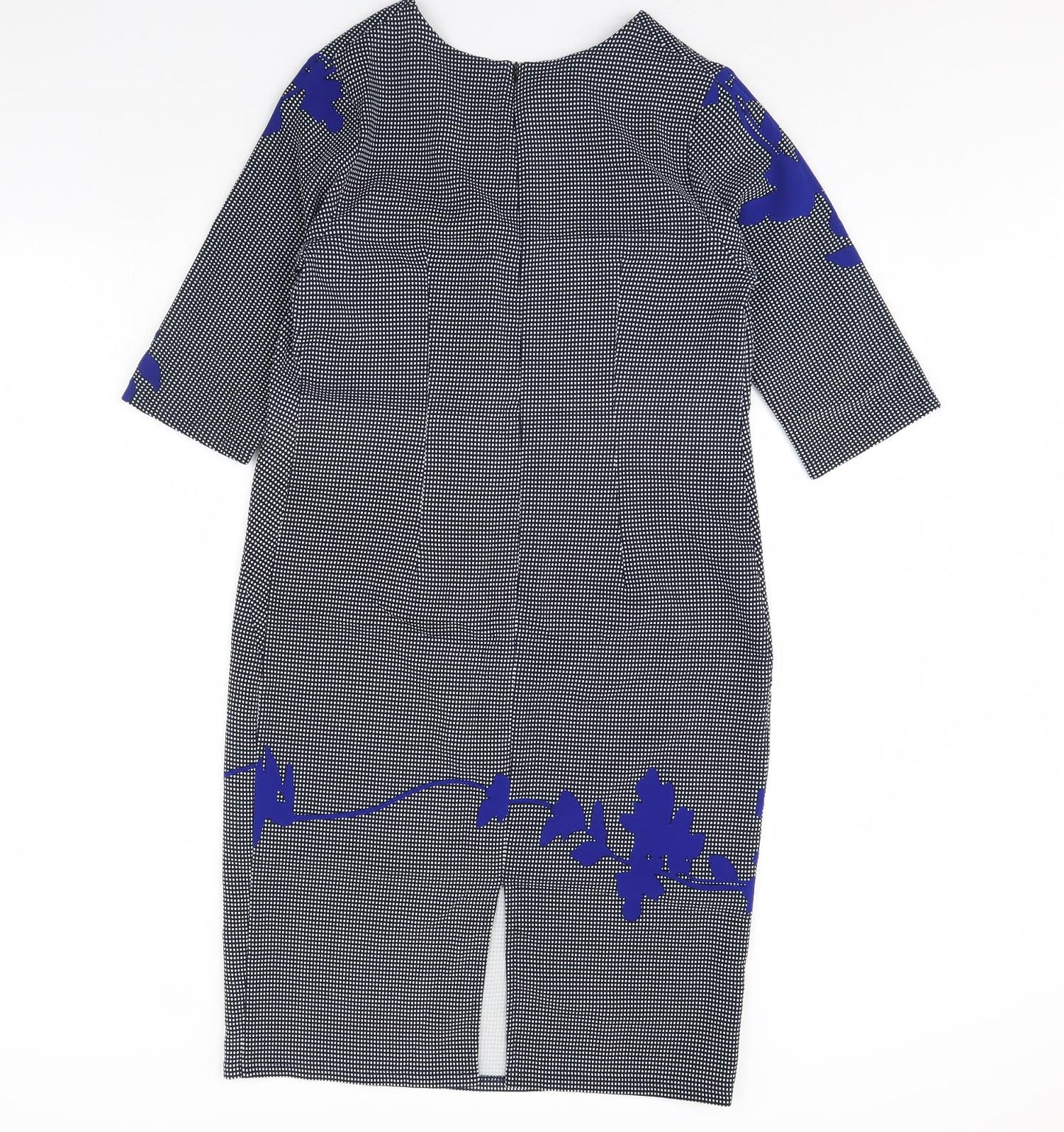 Krist Womens Blue Polka Dot  Pencil Dress  Size 18