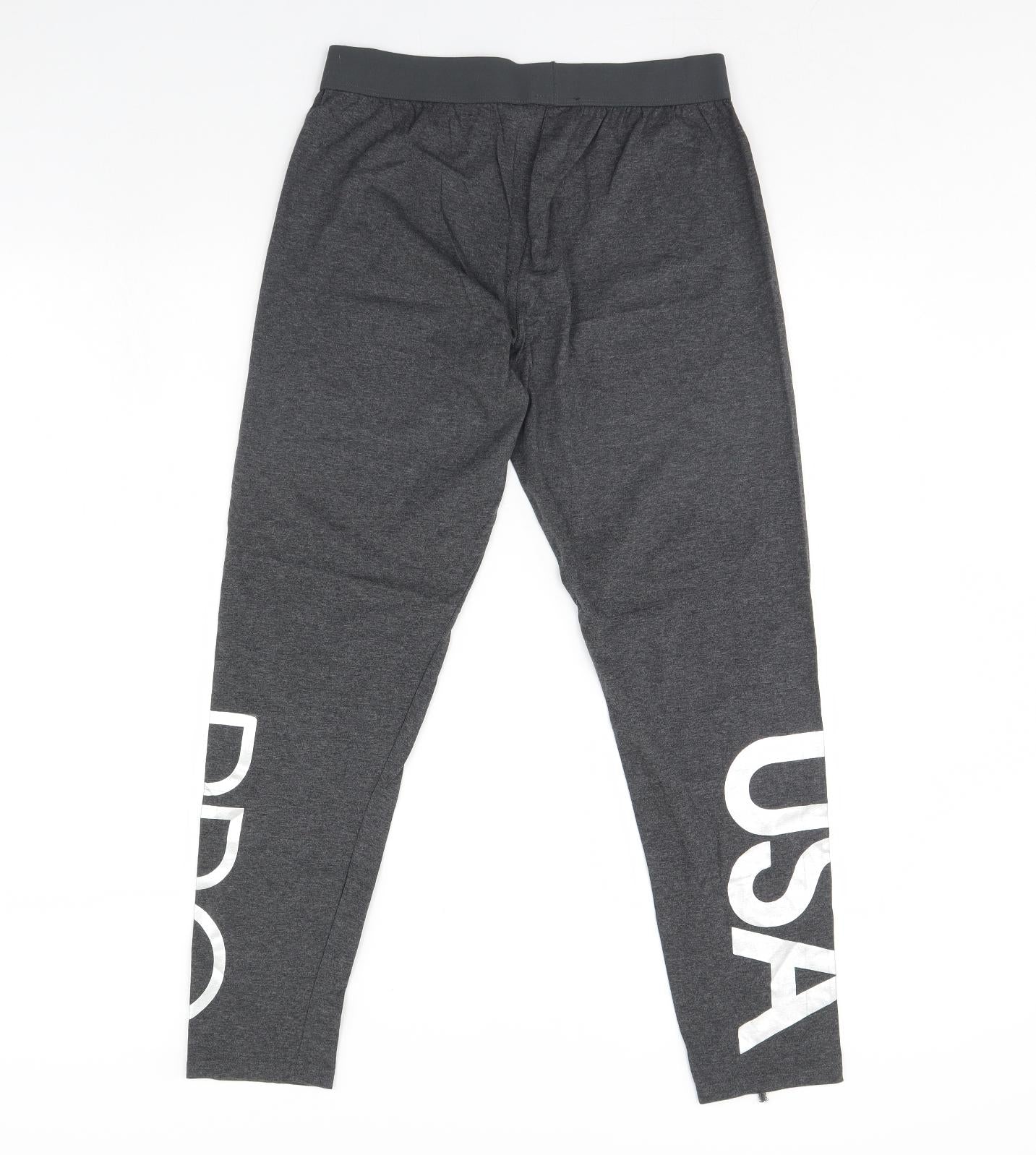 USA Pro Womens Grey   Capri Leggings Size 16 L30 in