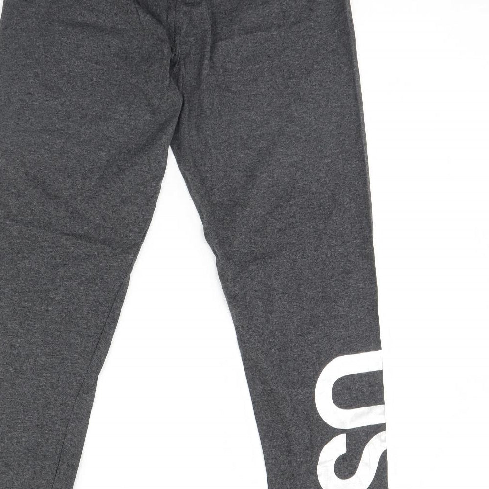 USA Pro Womens Grey   Capri Leggings Size 16 L30 in