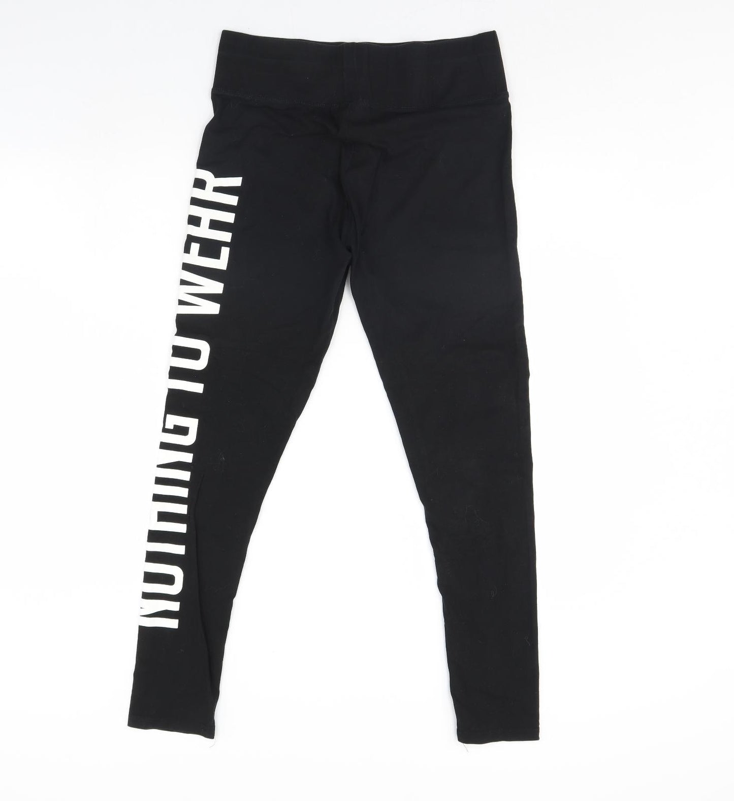 Golddigga Womens Black   Capri Leggings Size 16 L29 in