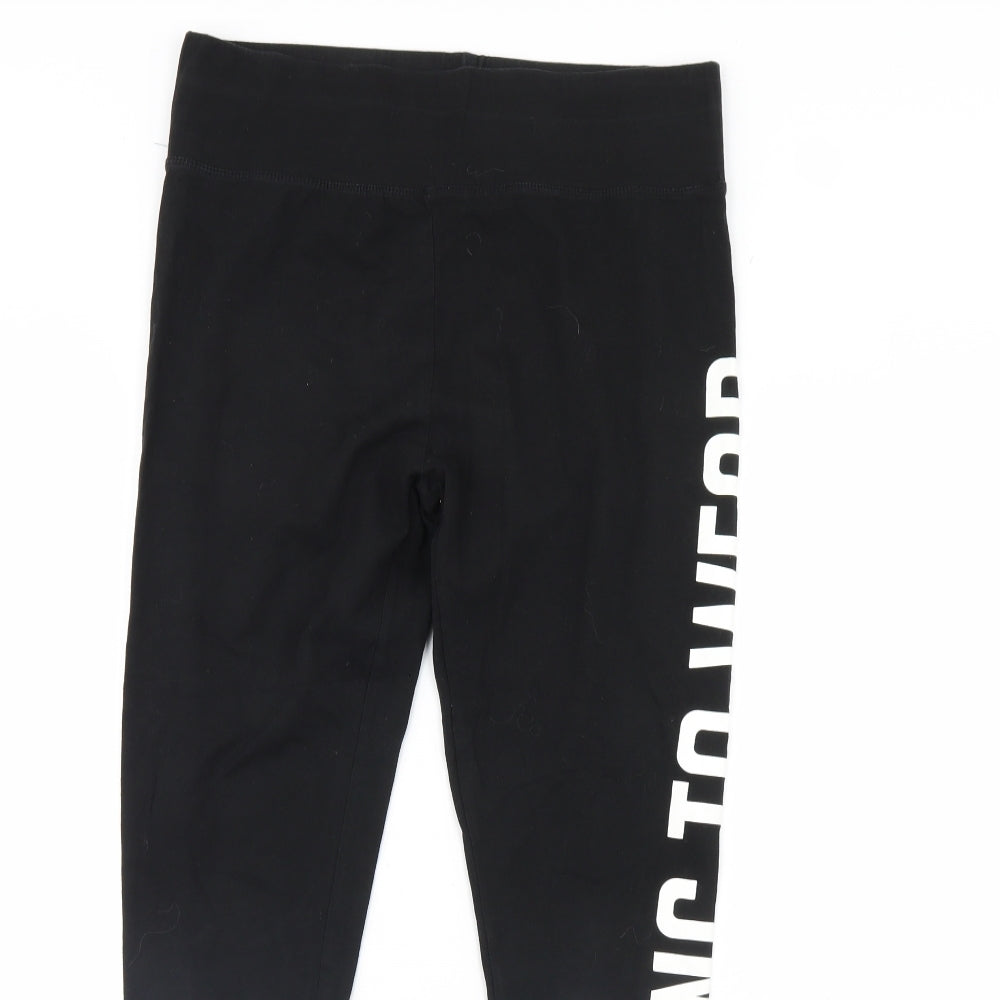 Golddigga Womens Black   Capri Leggings Size 16 L29 in