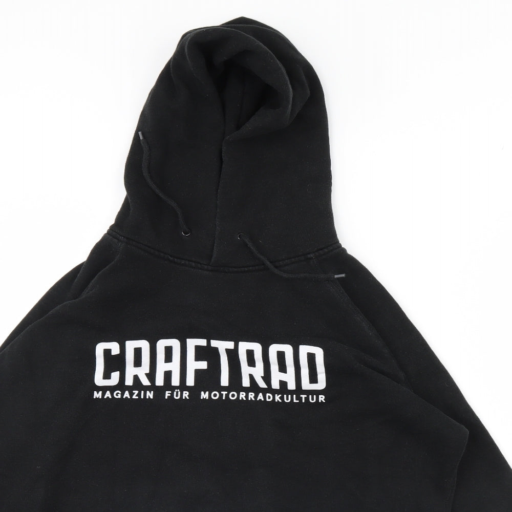 Preworn Mens Black   Pullover Hoodie Size L