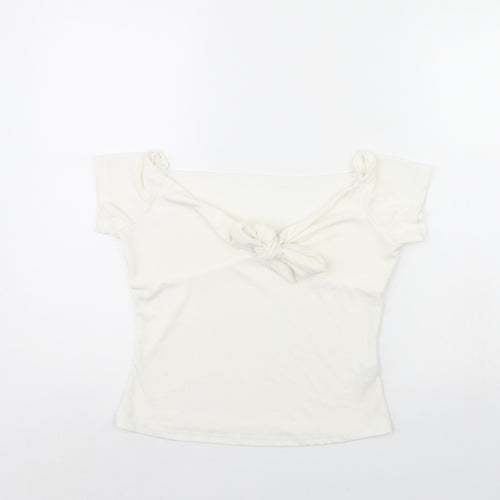 Shein  Womens Ivory   Basic Blouse Size L