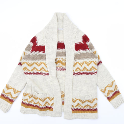 Damart Womens Ivory Striped  Jacket  Size 14