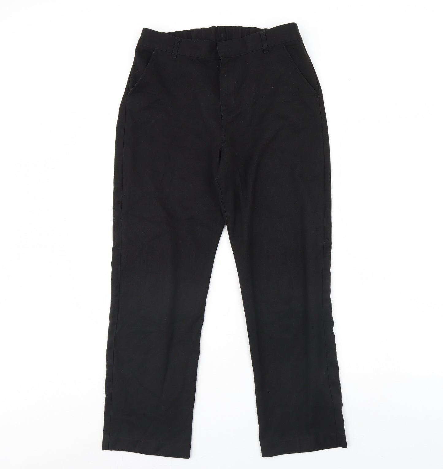 F&F Boys Black    Trousers Size 13 Years - School