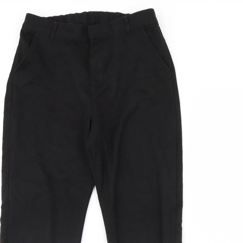F&F Boys Black    Trousers Size 13 Years - School