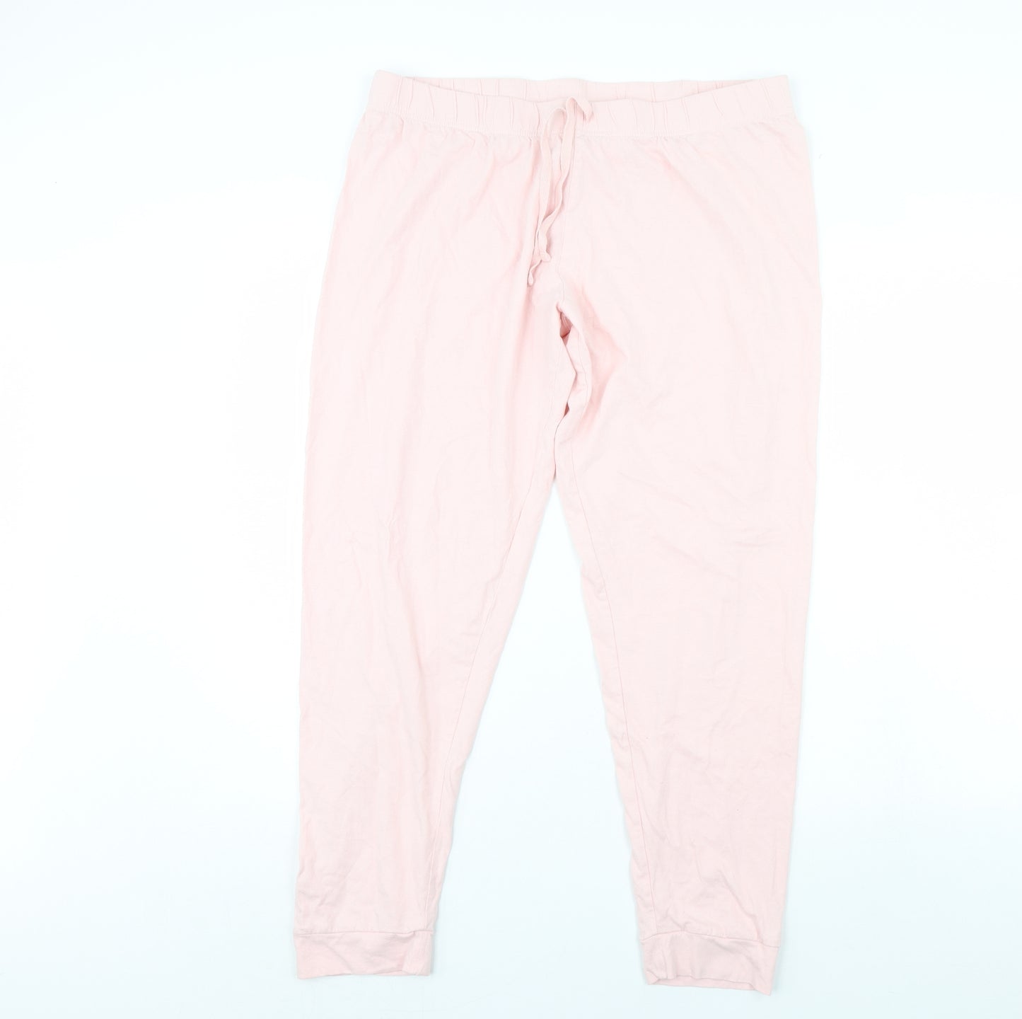 Primark Womens Pink Solid  Cami Pyjama Pants Size L
