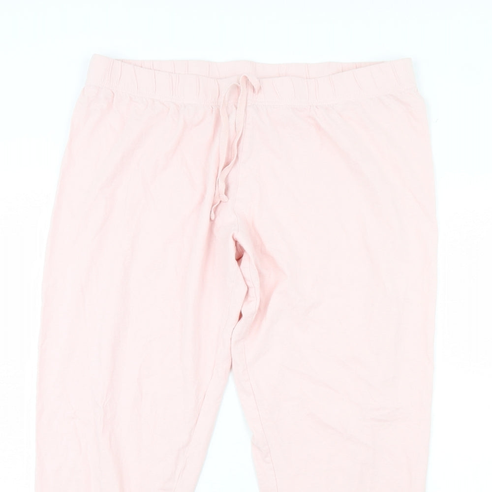 Primark Womens Pink Solid  Cami Pyjama Pants Size L