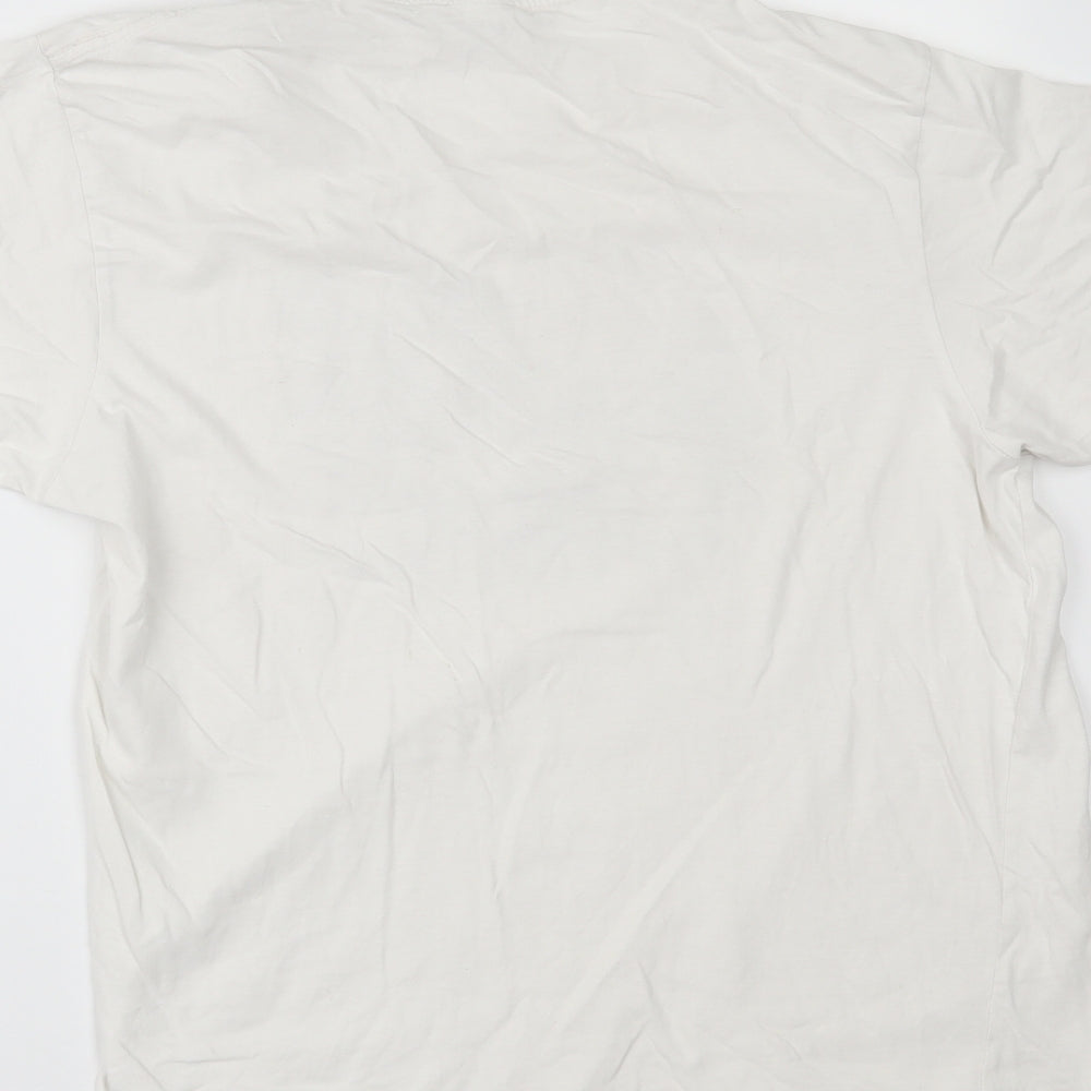 Joey Roo Mens White    T-Shirt Size M