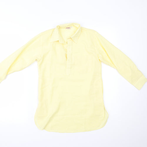 rambha Womens Yellow   Basic Blouse Size 8
