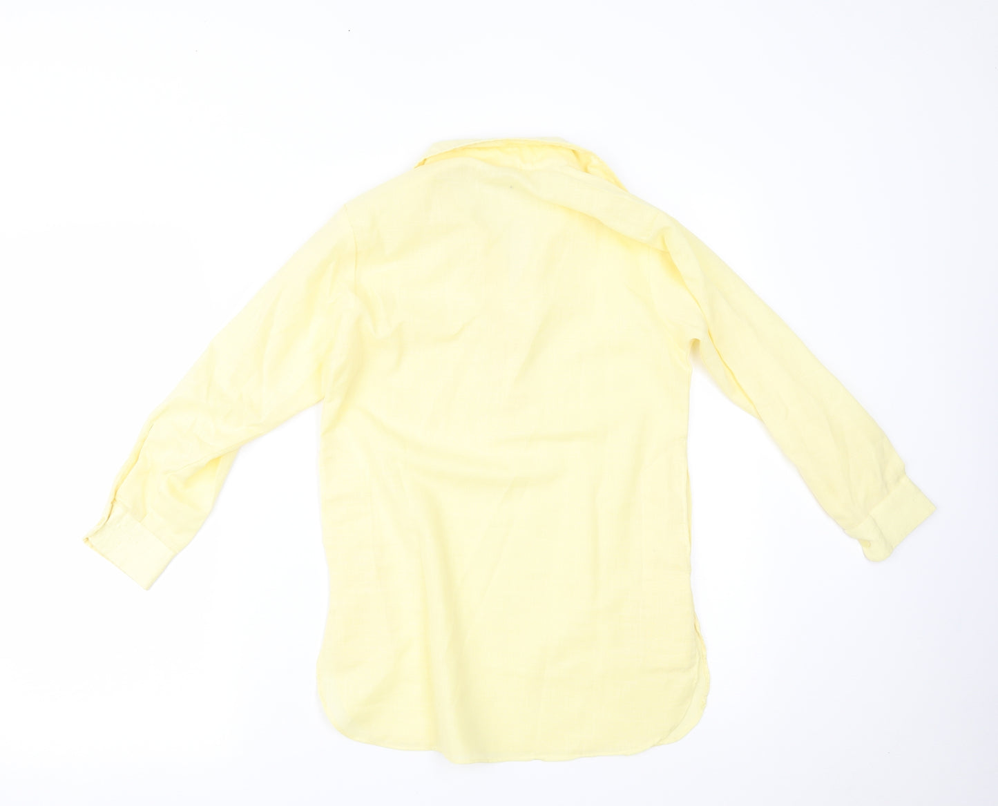 rambha Womens Yellow   Basic Blouse Size 8