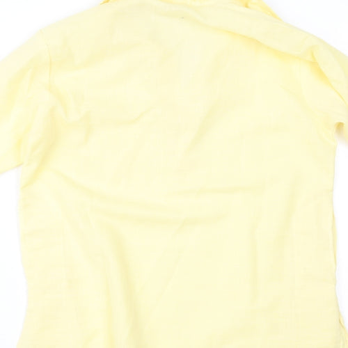 rambha Womens Yellow   Basic Blouse Size 8