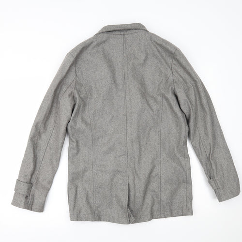 inmur Womens Grey   Overcoat Coat Size L