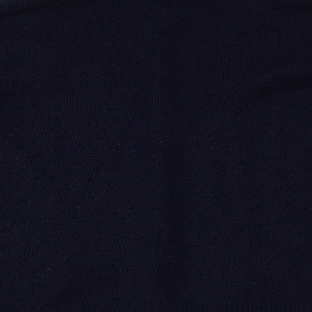 TU Womens Blue Floral  Henley Jumper Size M