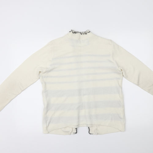 Jenny Loyd Womens Ivory Striped  Pullover Jumper Size 6