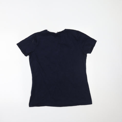 Fruit of the Loom Womens Blue   Basic T-Shirt Size XL
