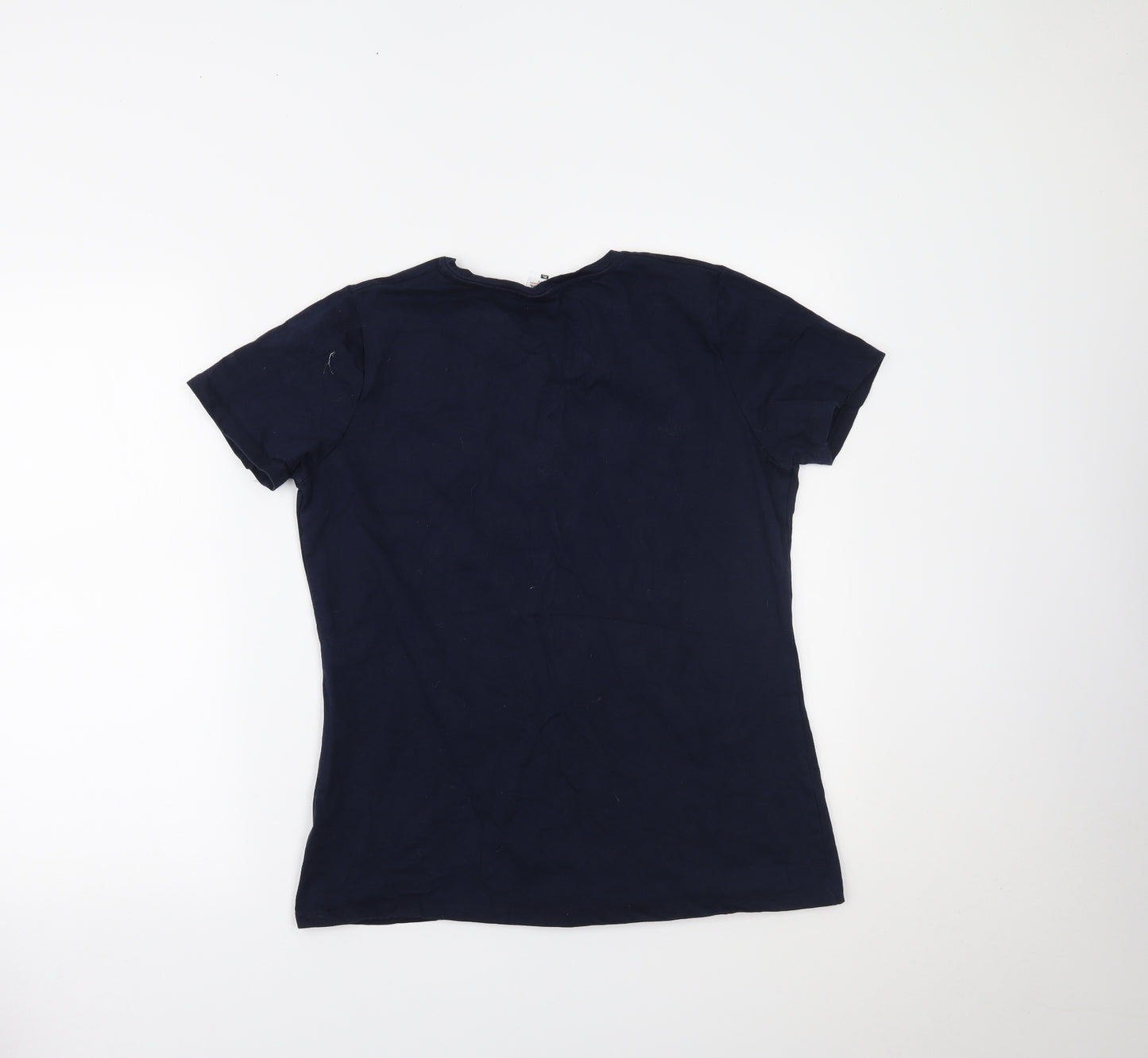 Fruit of the Loom Womens Blue   Basic T-Shirt Size XL