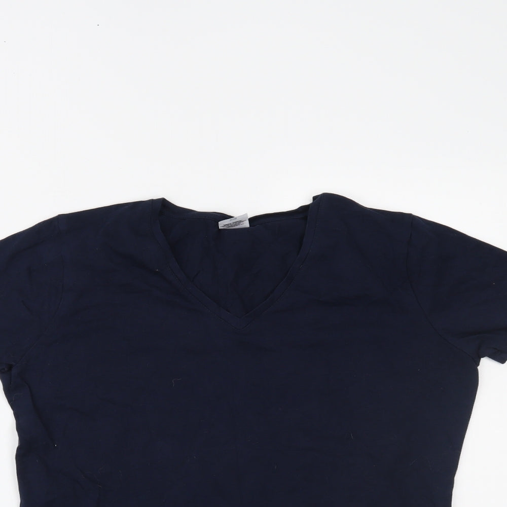 Fruit of the Loom Womens Blue   Basic T-Shirt Size XL