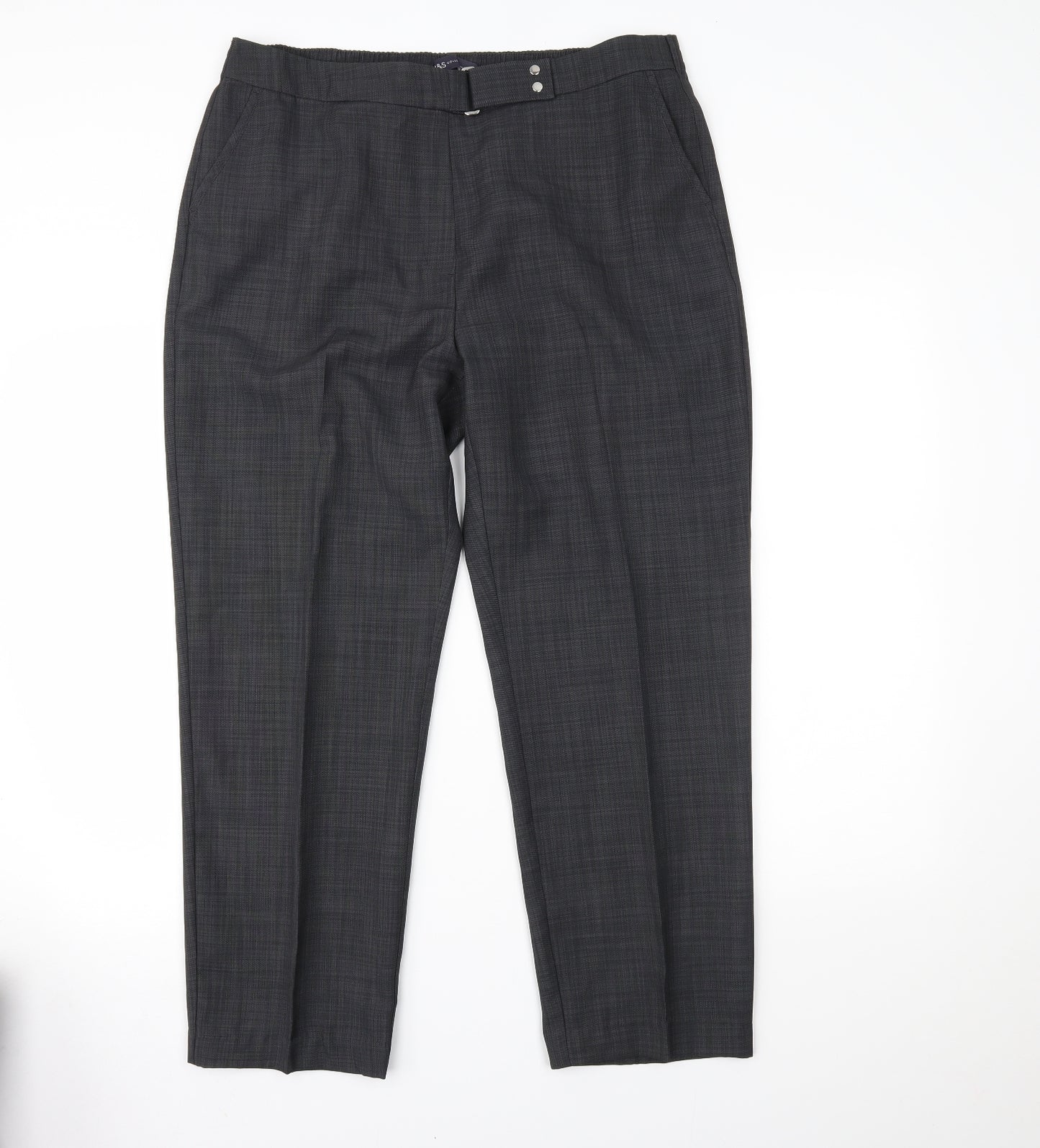 Marks and Spencer Womens Grey   Trousers  Size 16 L24 in