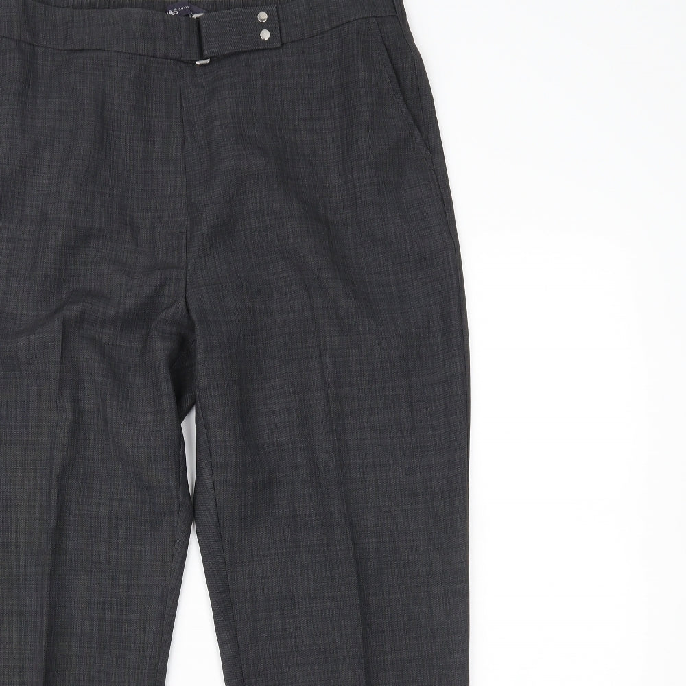 Marks and Spencer Womens Grey   Trousers  Size 16 L24 in