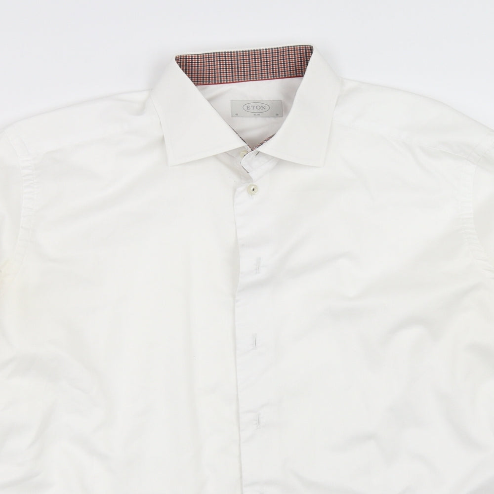 Eton Mens White    Dress Shirt Size 16