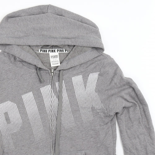 Victoria's Secret Womens Grey   Full Zip Hoodie Size S