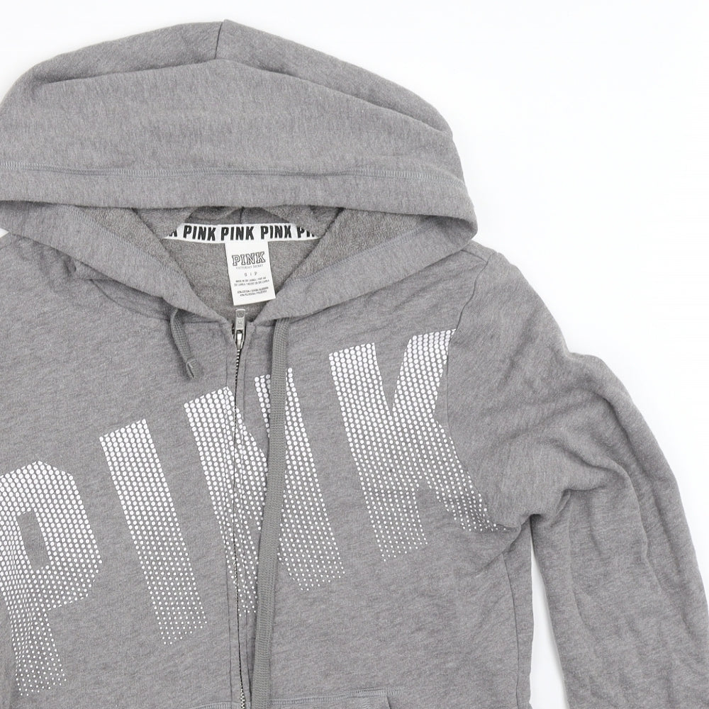 Victoria's Secret Womens Grey   Full Zip Hoodie Size S