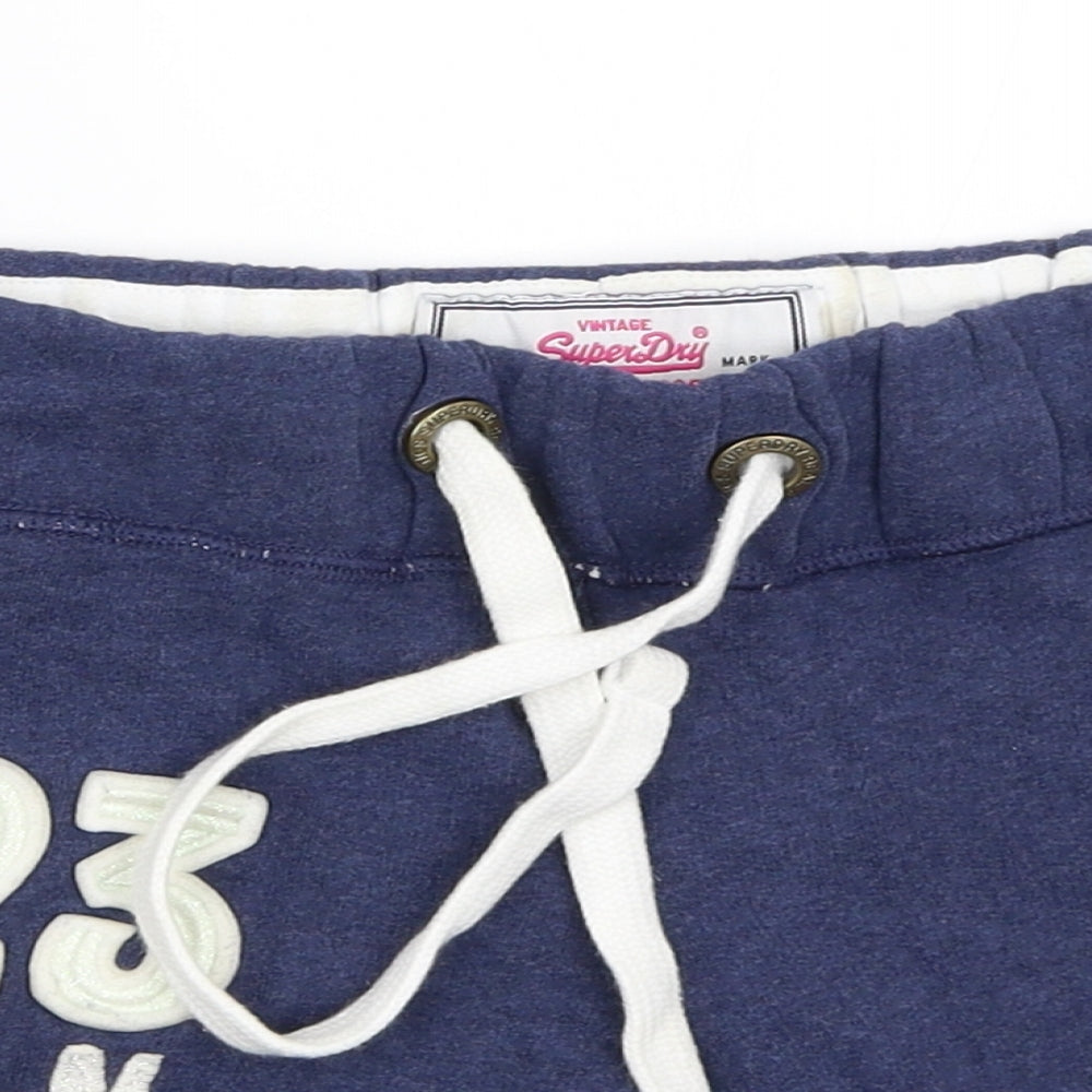 Superdry Womens Blue   Hot Pants Shorts Size XS