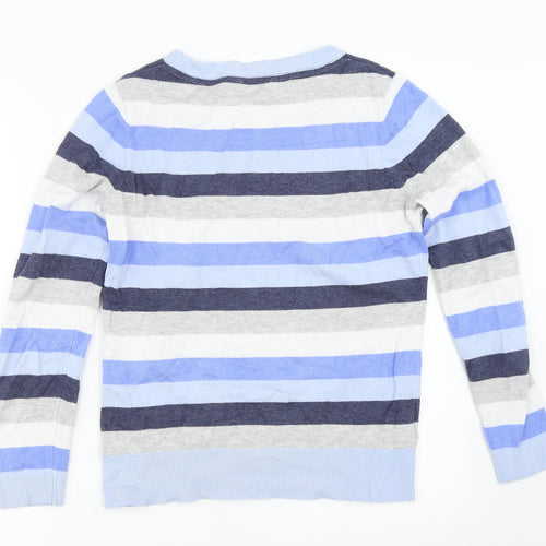 Country Casuals Womens Blue Striped  Pullover Jumper Size S