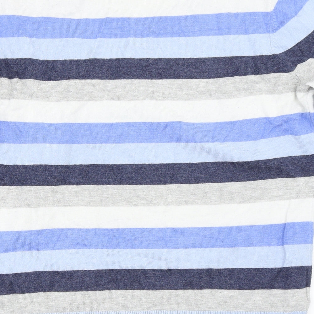 Country Casuals Womens Blue Striped  Pullover Jumper Size S