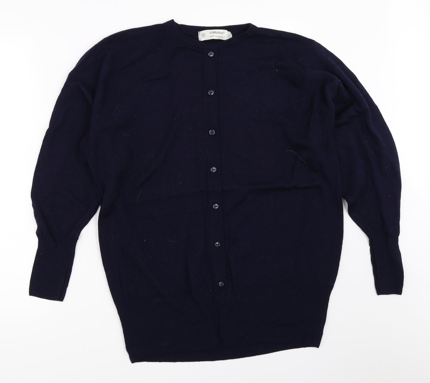 Marks and Spencer Womens Blue   Cardigan Jumper Size 16