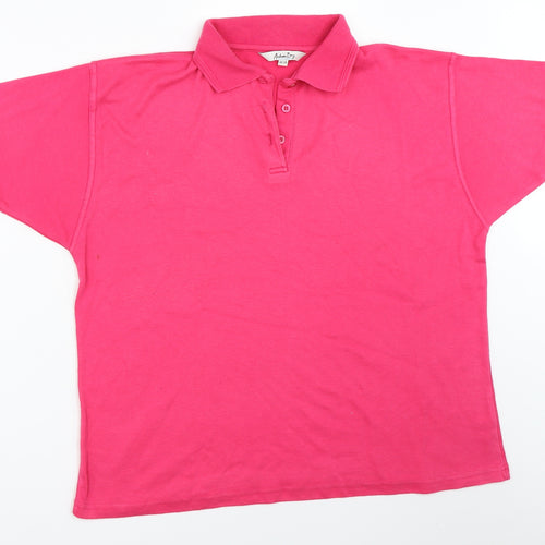 Antonia Bay Womens Pink   Basic T-Shirt Size 16