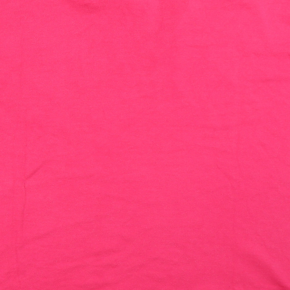 Antonia Bay Womens Pink   Basic T-Shirt Size 16