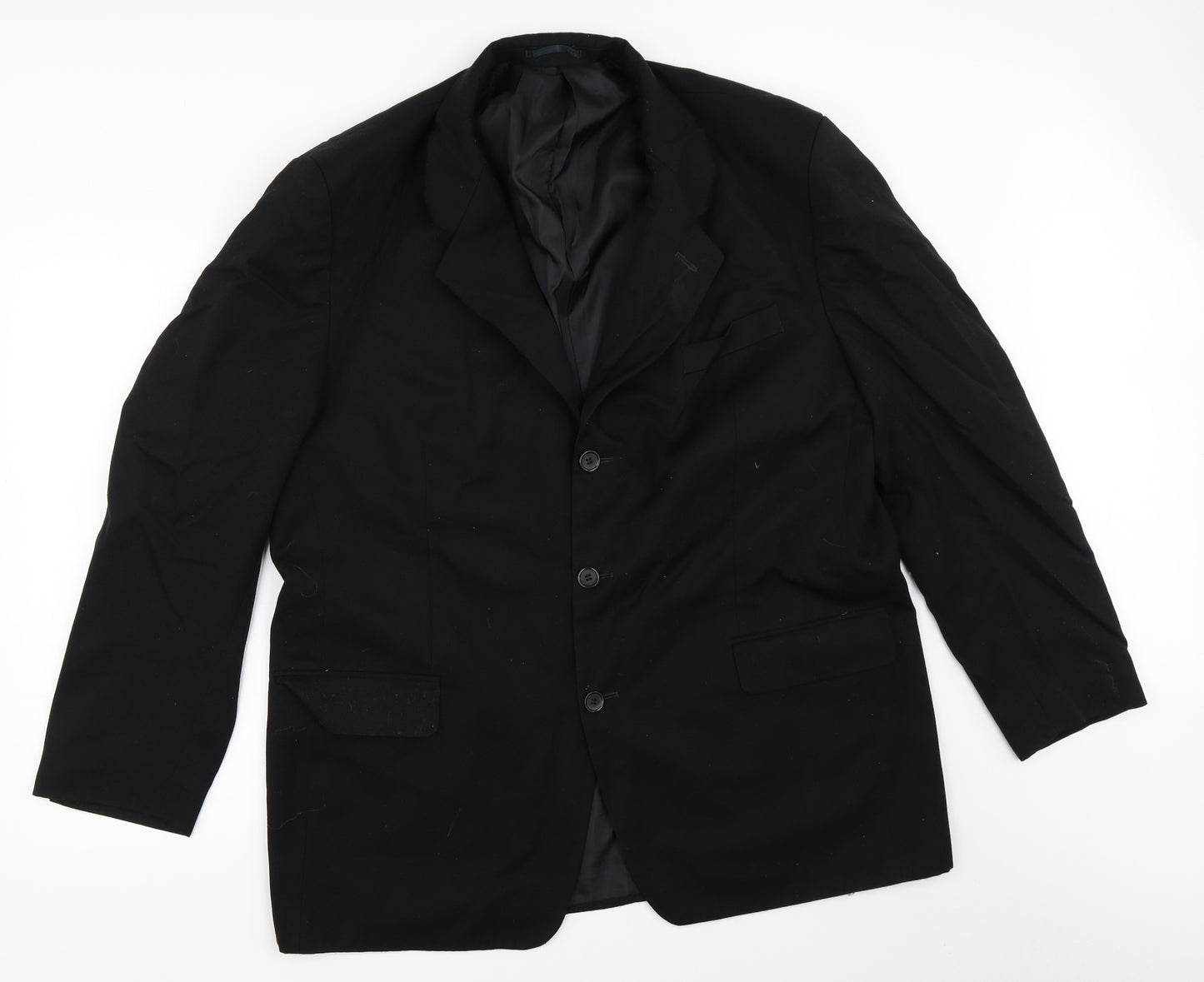 Preworn Mens Black   Jacket Blazer Size 46