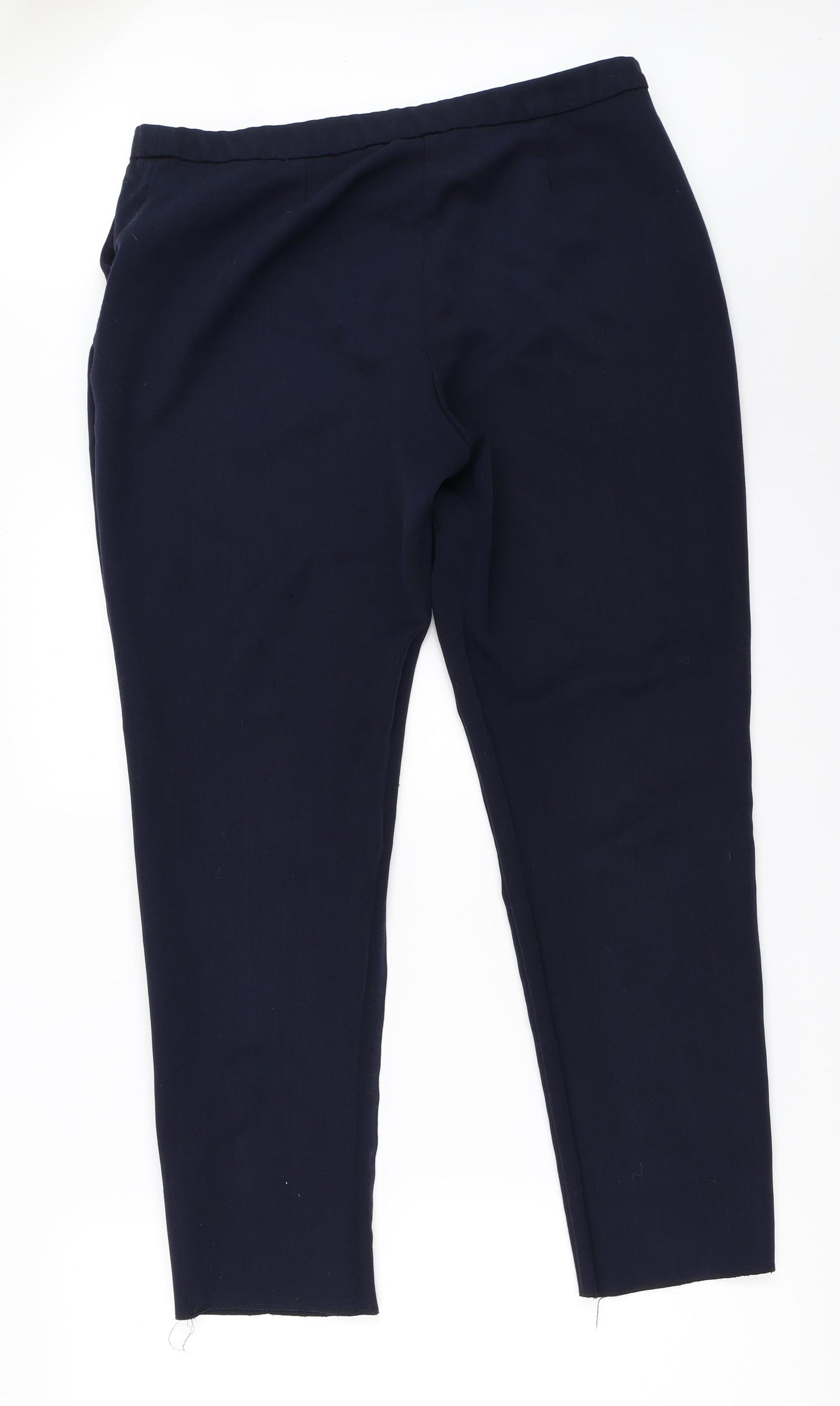 F&F Womens Blue   Capri Trousers Size 14 L27.5 in