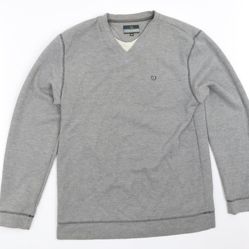 Lincoln Mens Grey   Pullover Sweatshirt Size M