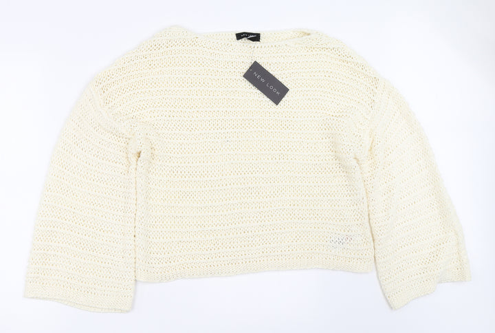 New Look Womens Ivory   Pullover Jumper Size L