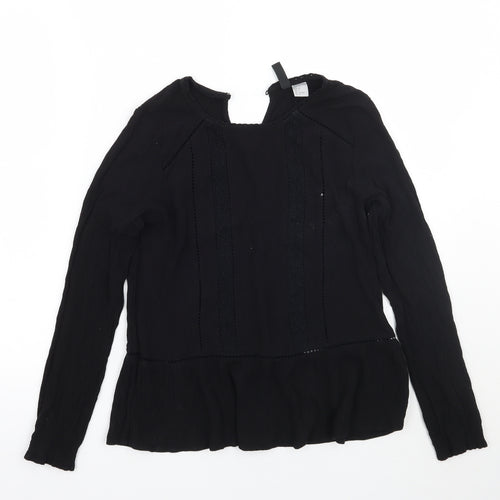 H&M Womens Black   Basic T-Shirt Size 6